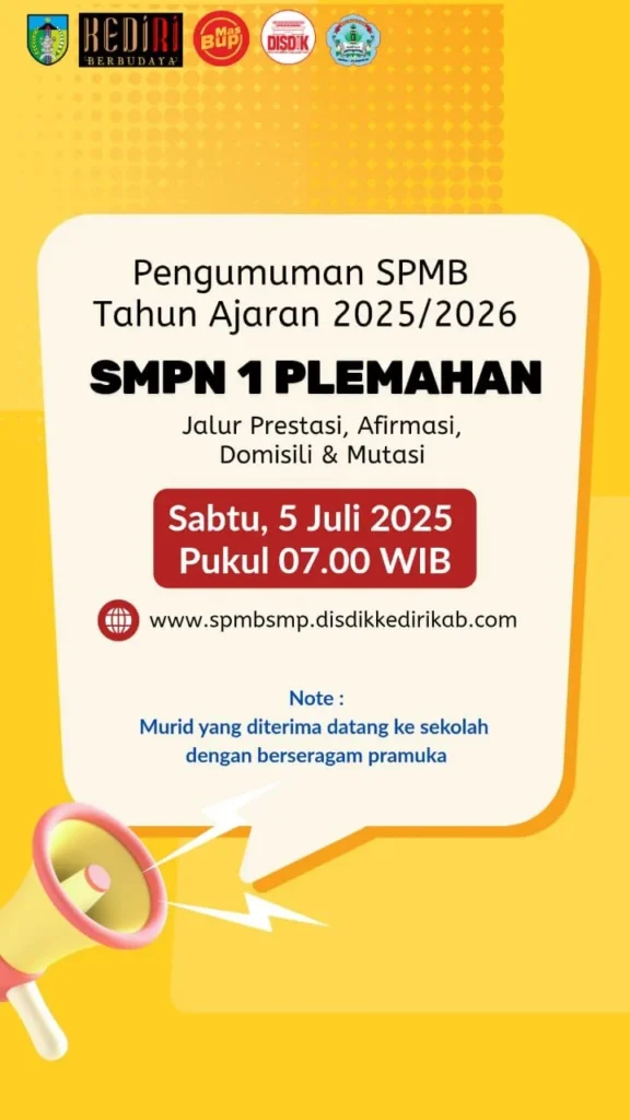 INFORMASI DAFTAR ULANG SMPN 1 PLEMAHAN TAHUN 2025